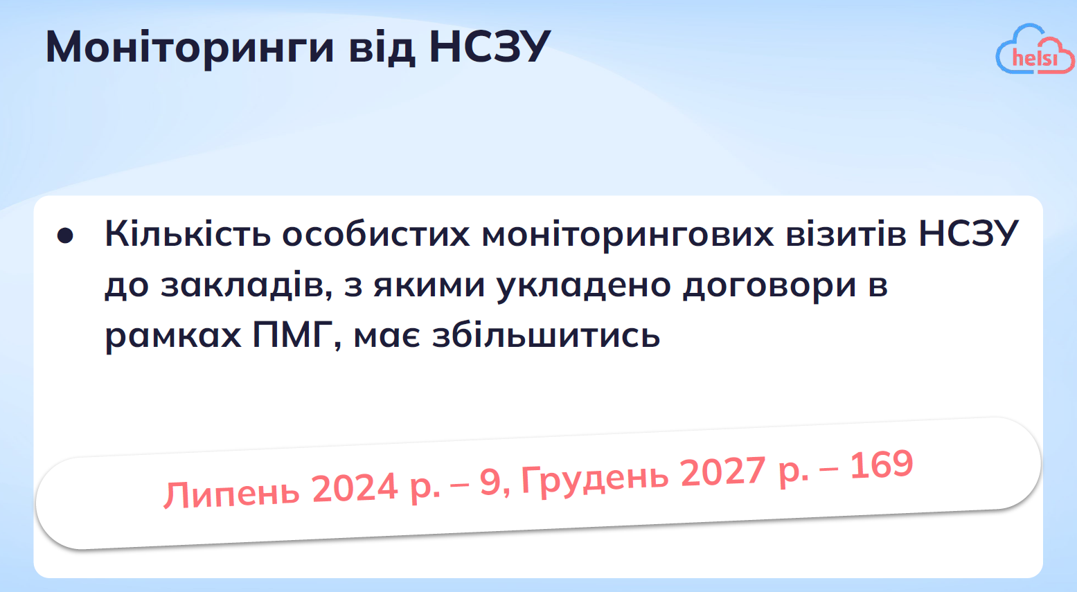 Кількість особистих моніторингових візитів НСЗУ до ЗОЗ зростатиме