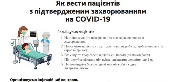Як вести пацієнтів з підтвердженим захворюванням на COVID-19