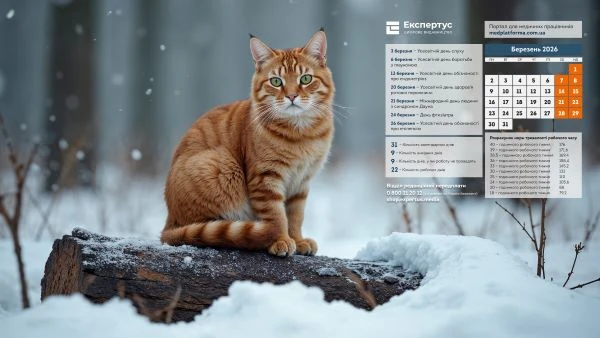 Заставка на робочий стіл березень