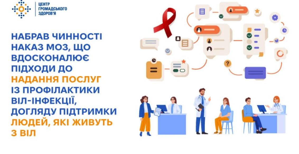 Набрав чинності наказ МОЗ, який змінює підходи щодо надання послуг, пов’язаних з ВІЛ