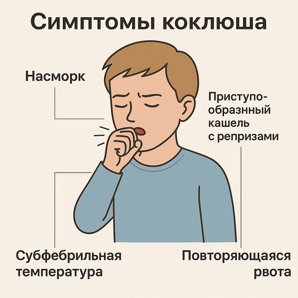Коклюш симптомы