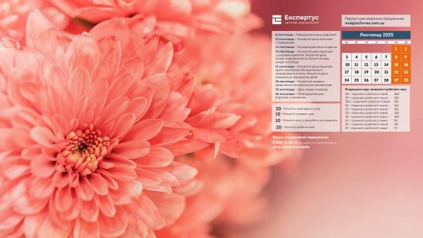 Шпалери на робочий стіл для медиків Заставка на робочий стіл листопад