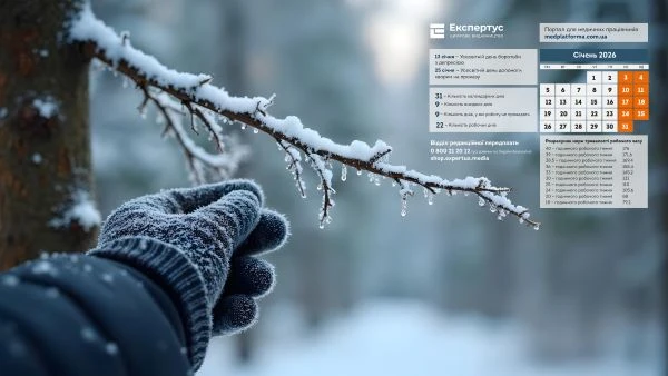 Заставка на робочий стіл січень