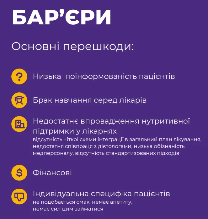 Нутритивна підтримка: як спеціальний режим харчування допомагає в реабілітації