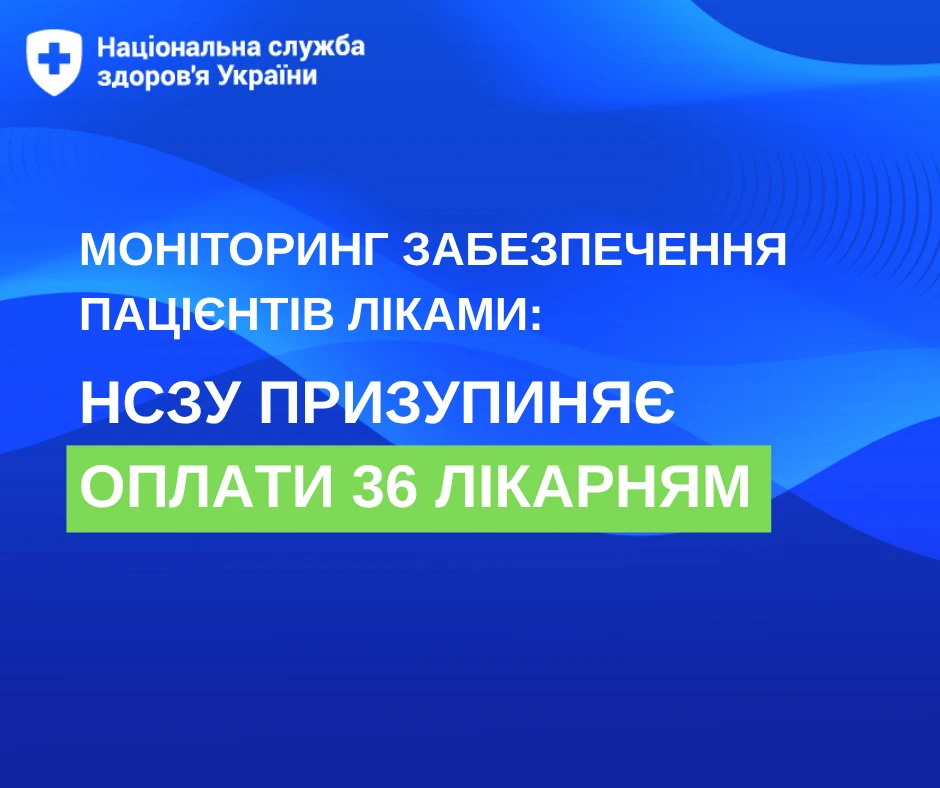 НСЗУ назвала 36 медзакладів, щодо яких призуплинила оплати