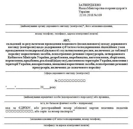 Новий уніфікований акт перевірки Держлікслужби: що перевірятимуть тепер?