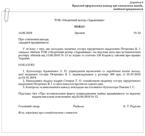 Стягнути шкоду з медпрацівника: зразки всіх документів