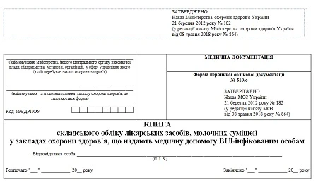 Форма № 510/о: новий порядок оформлення Форма № 510/о: новий порядок оформлення