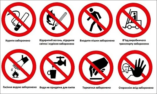 Знаки безпеки в медзакладі Знаки безпеки в медзакладі